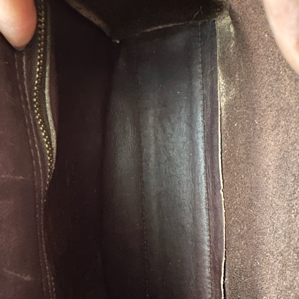Vintage Coach Court Bag - Mahogany Brown Leather Crossbody 9870 - Picture 8 of 13